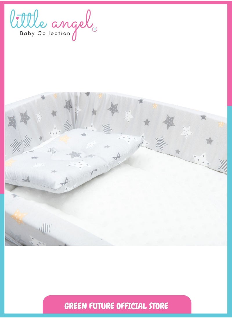 Baby Bed with Mosquito Net - Portable Infant Sleeping Bed with Canopy and Soft Padding for Newborns and Toddlers