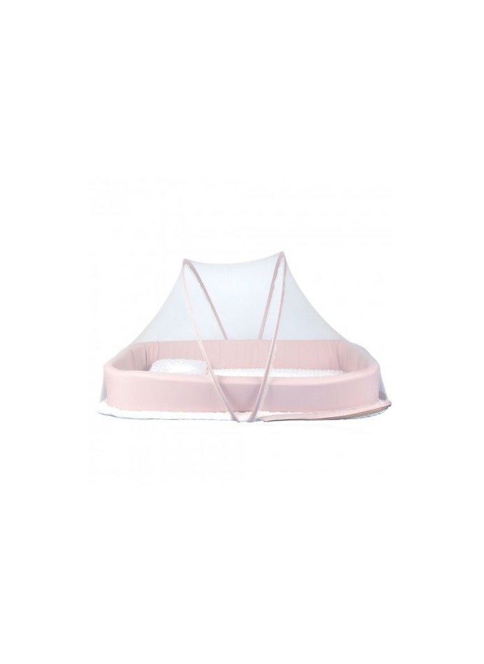 Baby Bed with Mosquito Net - Portable Infant Sleeping Bed with Canopy and Soft Padding for Newborns and Toddlers