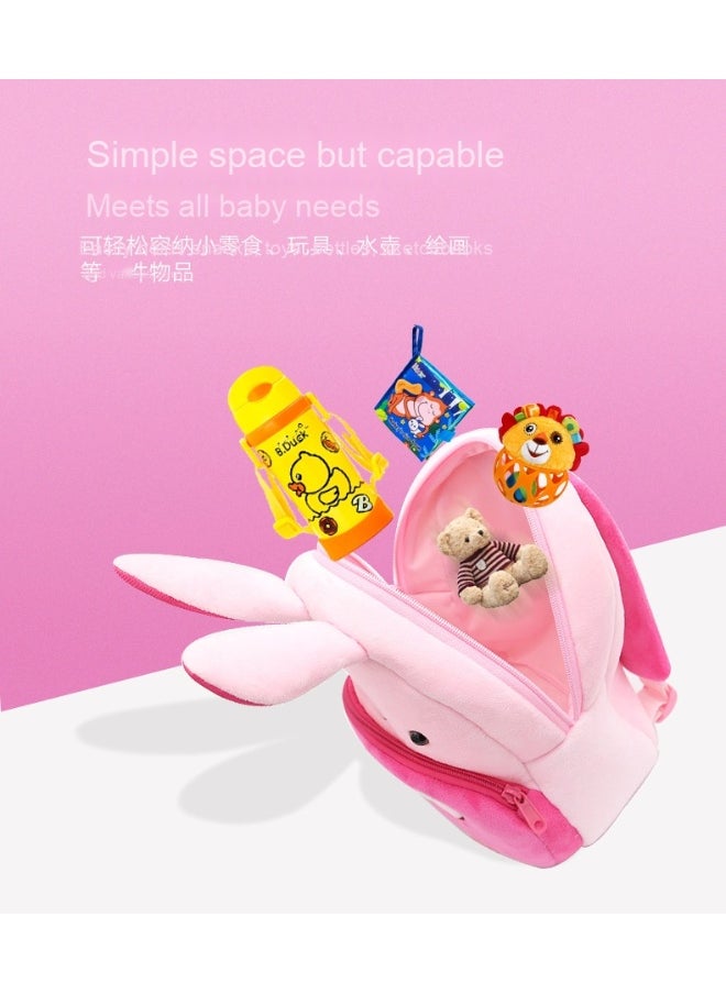 Plush Cartoon Animal Kids Backpack - Cute and Cozy Design