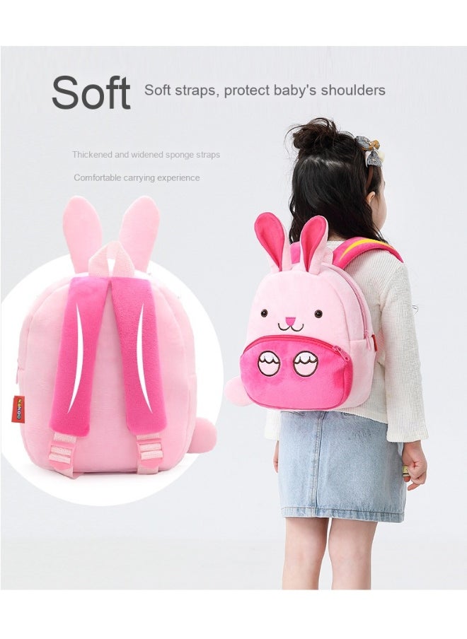 Plush Cartoon Animal Kids Backpack - Cute and Cozy Design