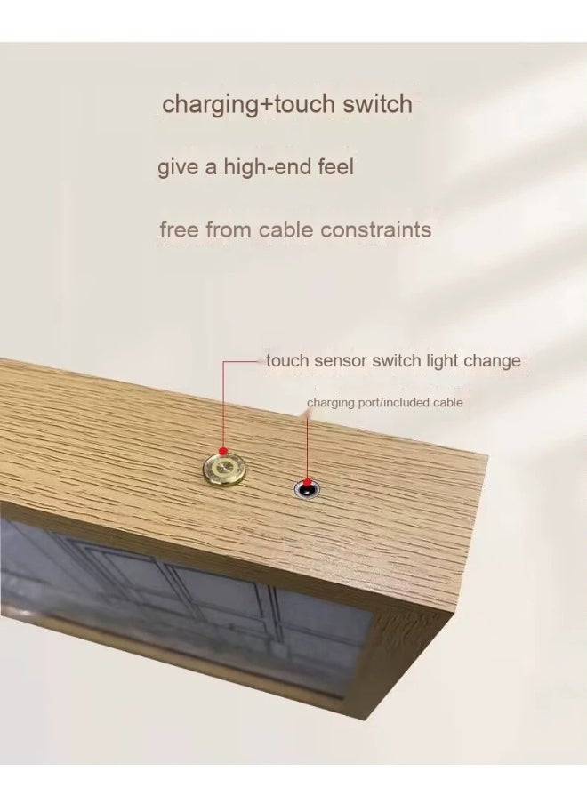 8-Inch Tri-Color Wireless Touch-Activated Decorative Light Canvas
