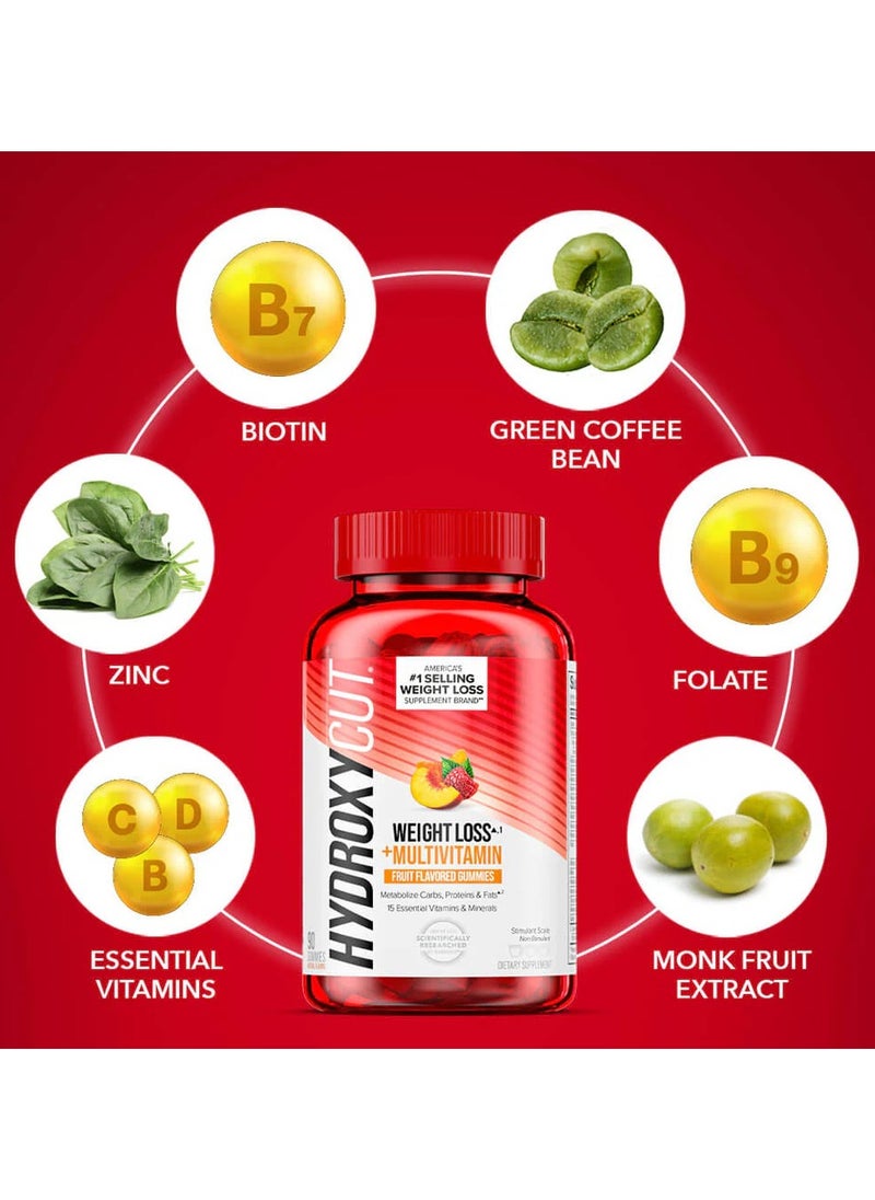 Hydroxycut, Weight Management, 90 Gummies, Fruit Flavor, 30 Servings