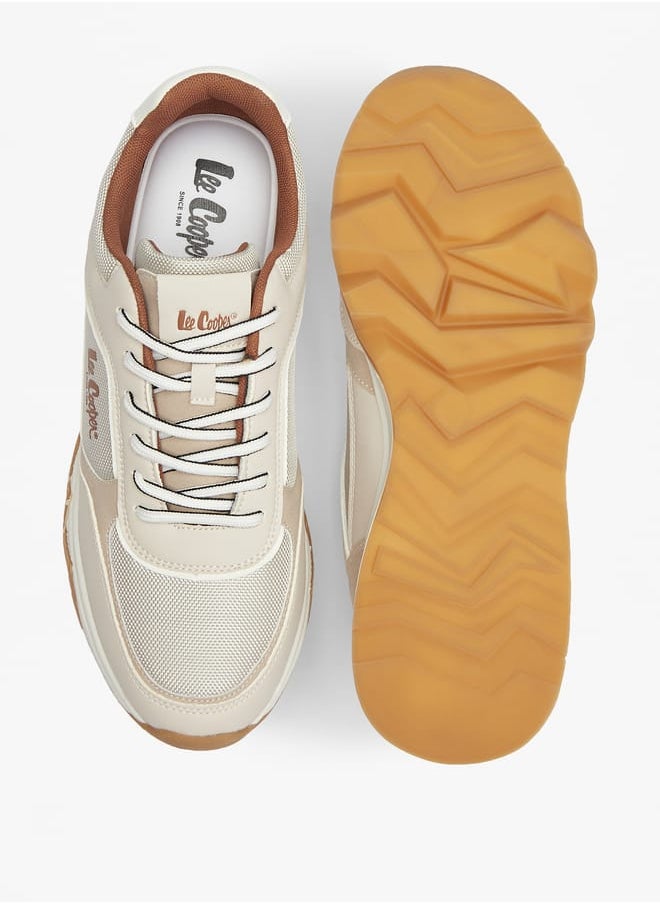 Mens Lace-Up Low Ankle Sneakers