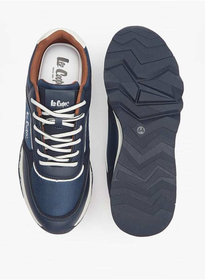 Mens Lace-Up Low Ankle Sneakers