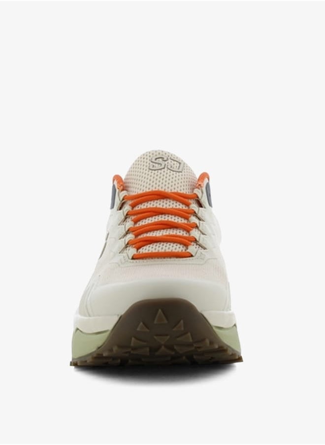 Men's Colourblock Lace-Up Low Ankle Sneakers