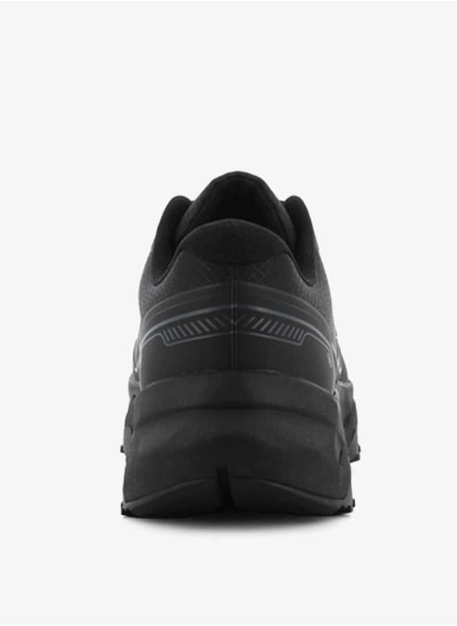 Men's Printed Sneakers with Lace-Up Closure