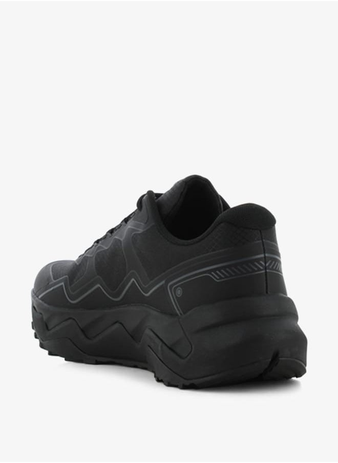 Men's Printed Sneakers with Lace-Up Closure