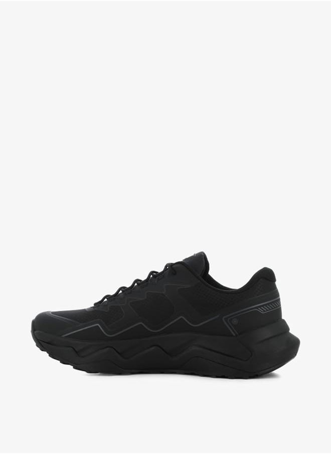 Men's Printed Sneakers with Lace-Up Closure
