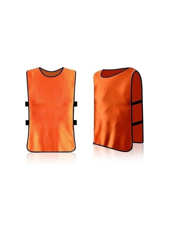 6-Piece Soccer Pinnies Quick Drying Football Team Training Bibs, Soccer Pinnies Scrimmage Vests Sports Jersey for Youth Adult