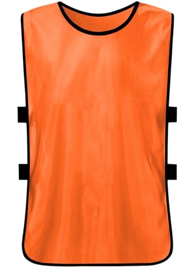 6-Piece Soccer Pinnies Quick Drying Football Team Training Bibs, Soccer Pinnies Scrimmage Vests Sports Jersey for Youth Adult