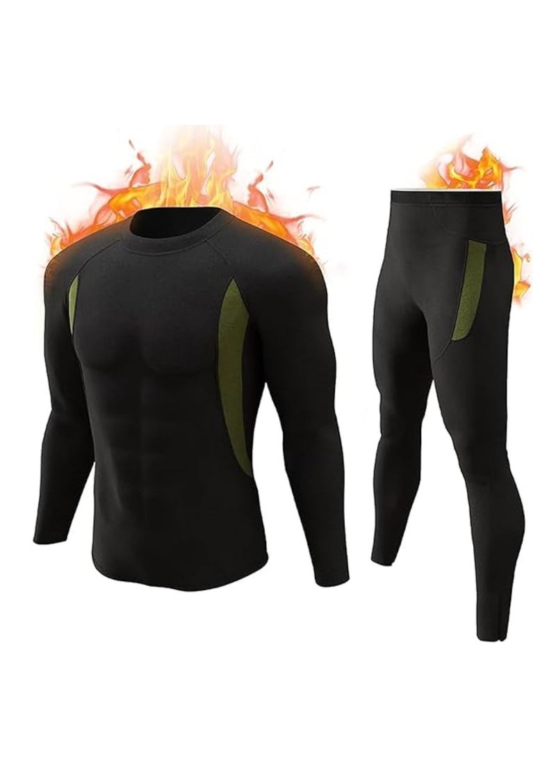 Men's thermal underwear set Outdoor sports functional underwear Sports suit Training and fitness clothing