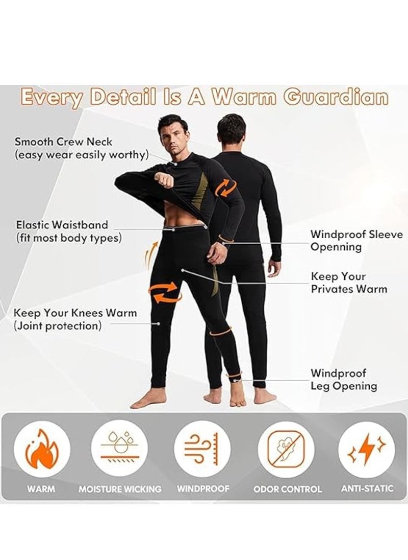 Men's thermal underwear set Outdoor sports functional underwear Sports suit Training and fitness clothing