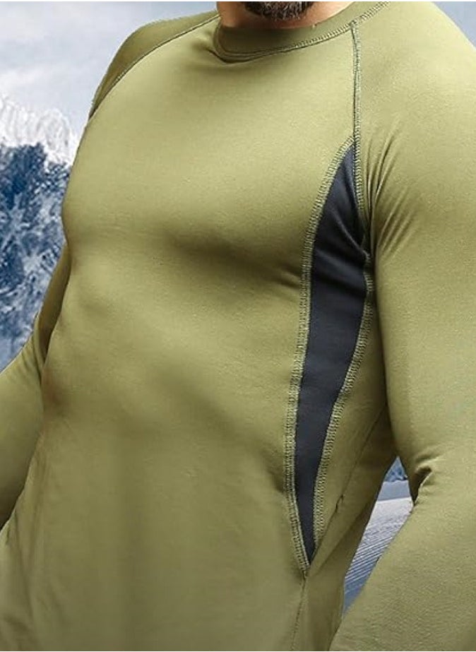 Men's thermal underwear set Outdoor sports functional underwear Sports suit Training and fitness clothing