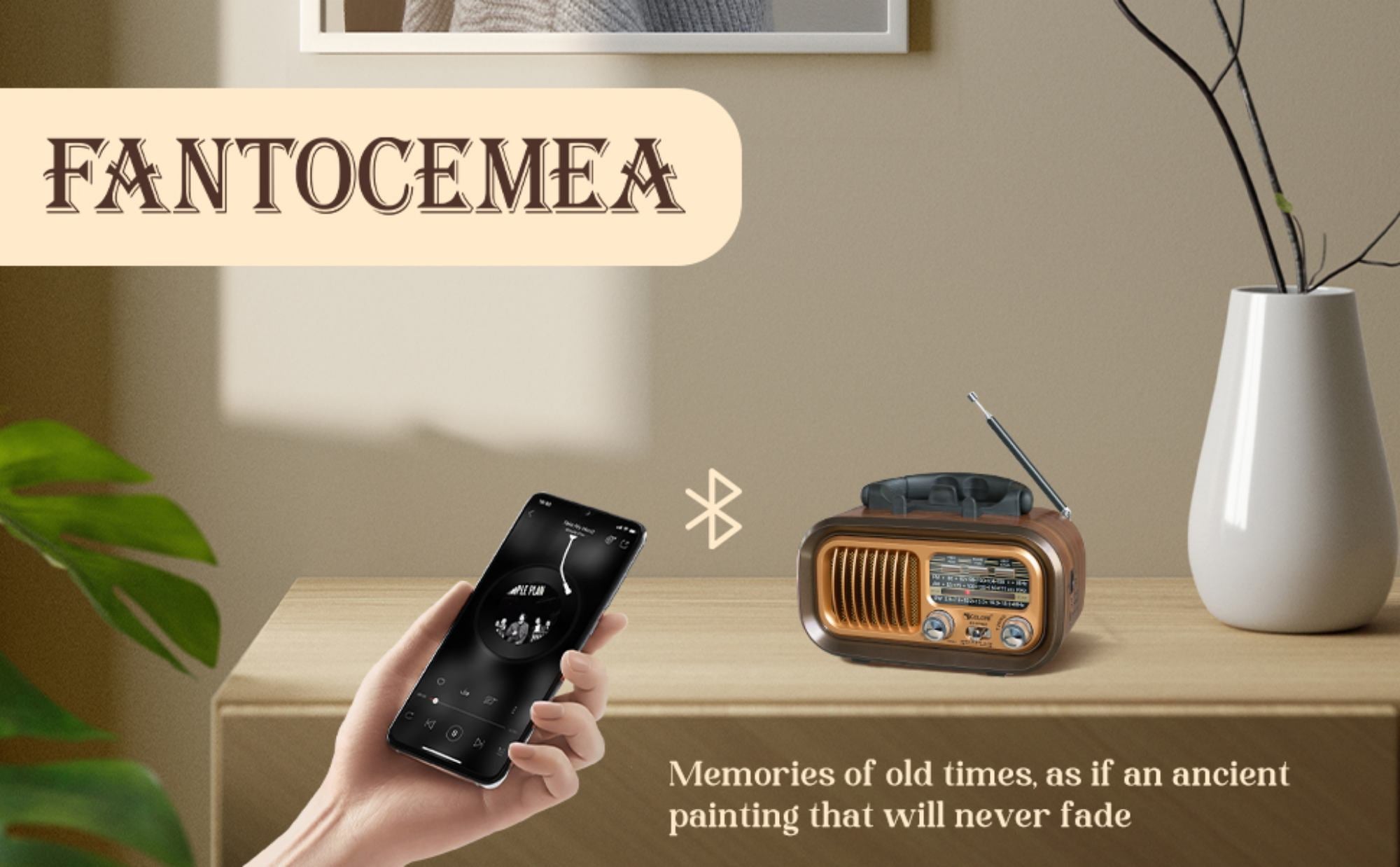 Small Retro Vintage Radio with Bluetooth,Portable Transistor Radio AM FM SW with Best Sound,Excellent Reception,Support TF Card USB MP3 Player,USB or Solar Charging