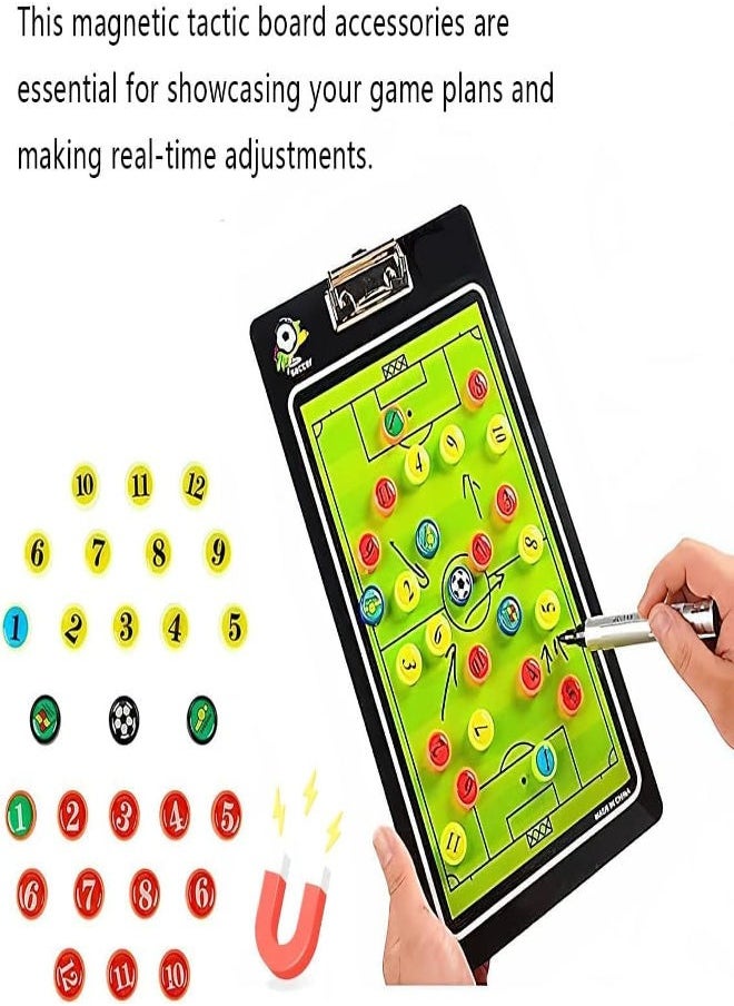 27 Pieces Player Magnets for Tactics Coach Board Football, Soccer,Basketball,Baseball,Icehockey,Futsal,etc