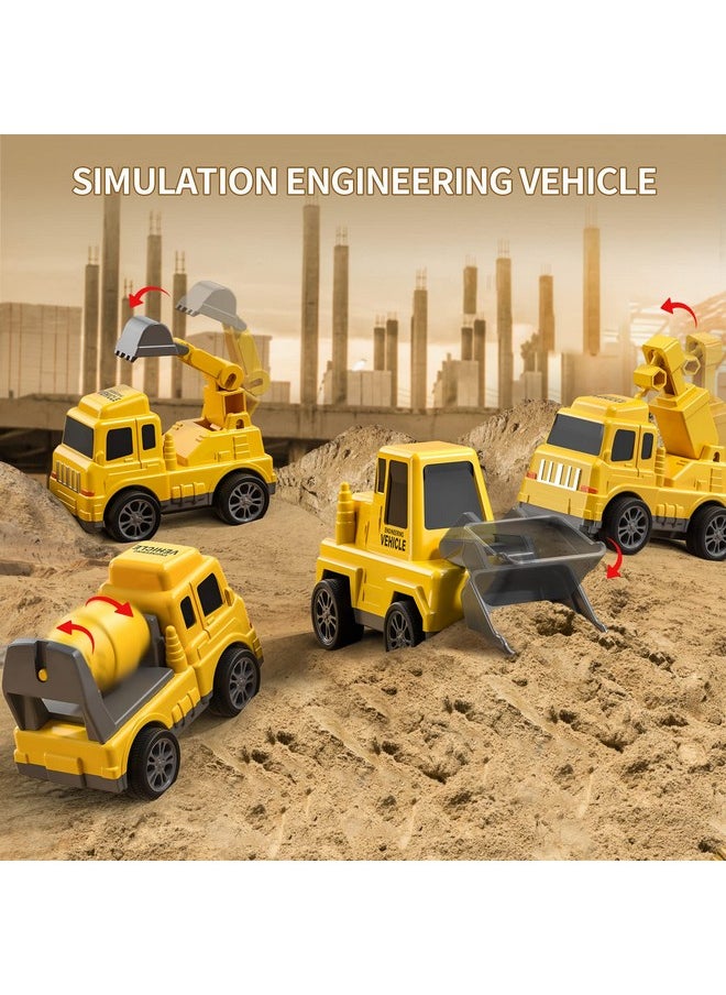5-In-1 Construction Truck For 3-9 Year Old Boys And Girls - Friction Power Vehicle Car For Toddlers 1-3, Carrier For Kids 3-5 - Christmas And Birthday Gifts