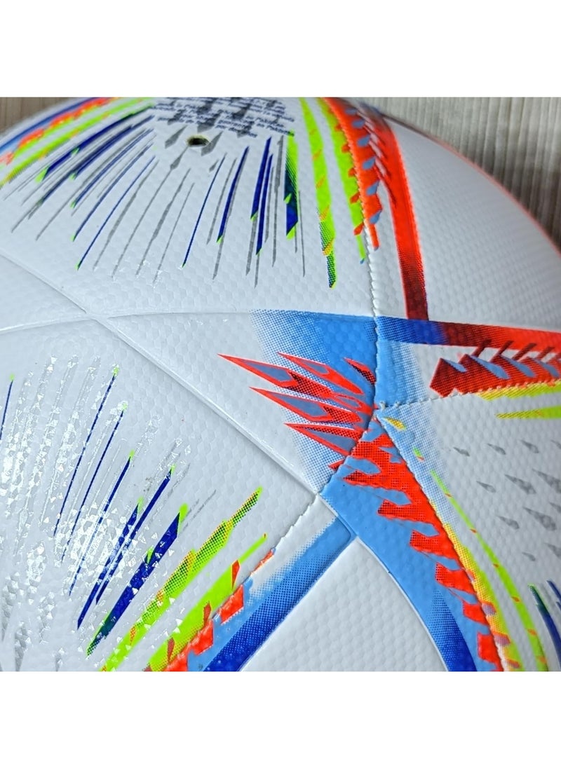 Football Soccer Ball, World Cup Football Euro 24 Club Training Ball World Cup Ball with Air Pump Premium Quality Size 5