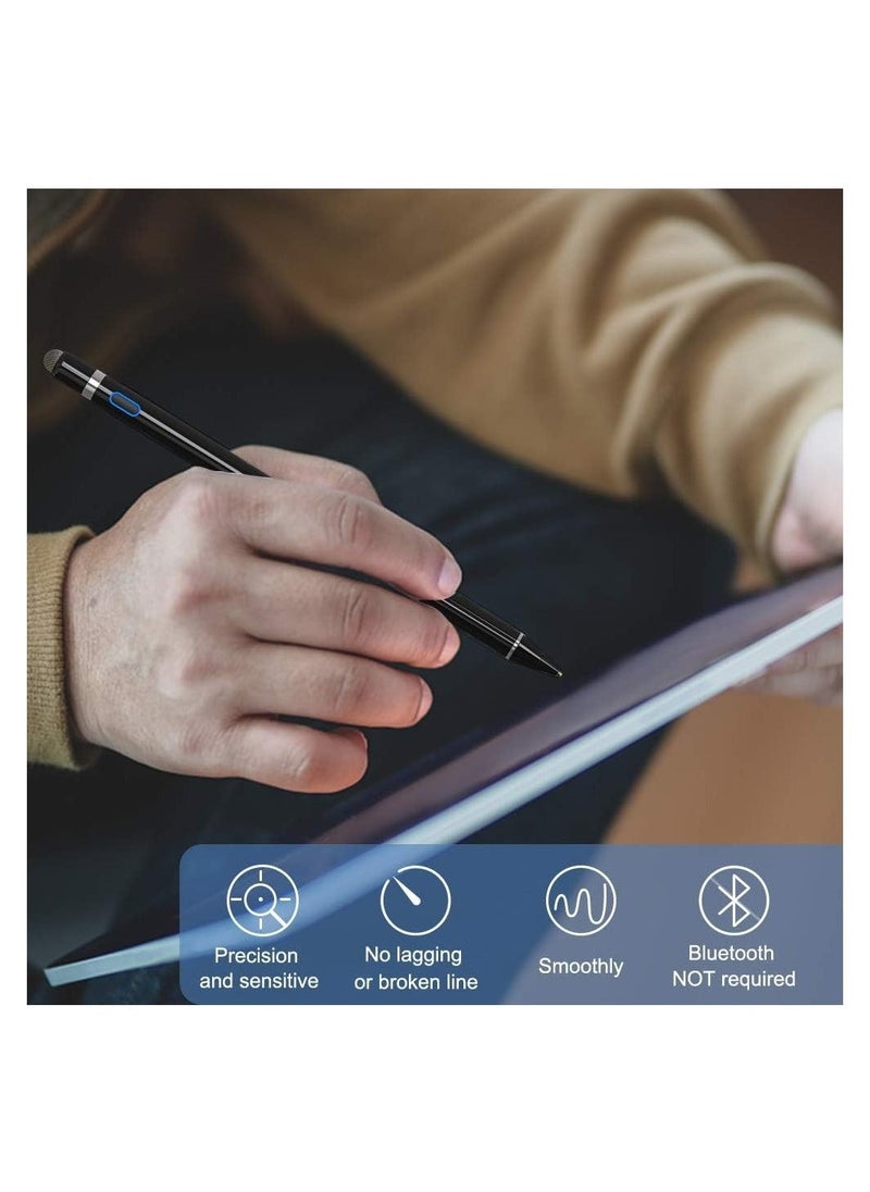 Active Stylus Compatible with iOS&Android Touch Screen, Digital Pen for iPad, Cellphone&Tablet, Stylus Pen for iPad, iPad Pro/Air/Mini, iPhone, Capacitive Pencil for Handwriting&Drawing