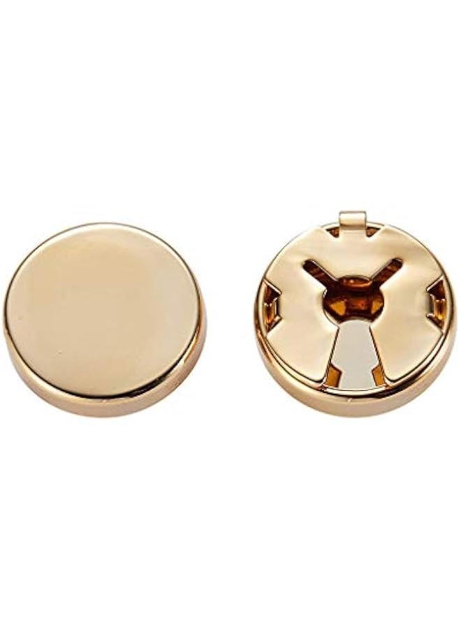 Personalised Brass Round Cuff on Cover 1 Pair Imitation Cuff Links Cufflinks for Men's Wedding Formal Shirt