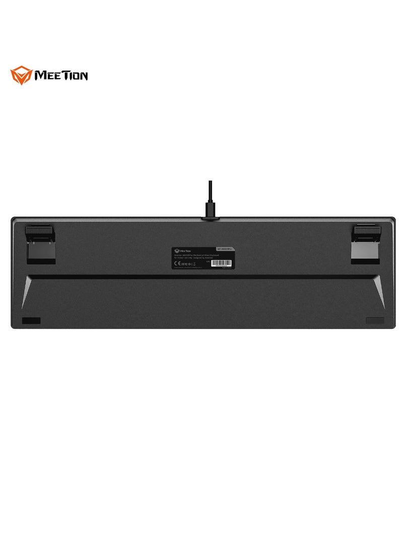 MEETION MK009PRO Red Axis RGB Backlit Hot swap Gamer Wired Mechanical Gaming Keyboard for Computer PC
