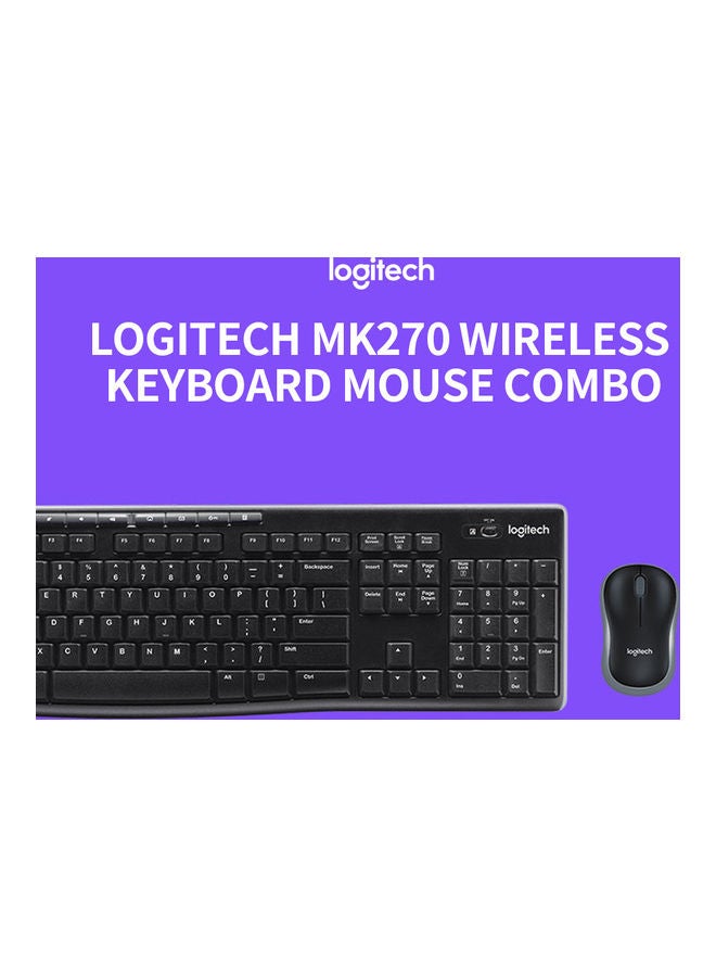 Wireless Keyboard And Mouse Set Black