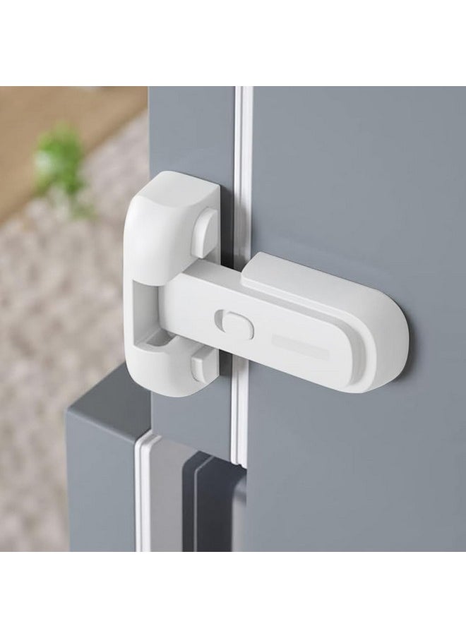 ® Fridge Locks Child Proof Baby Proofing Products Easy Cabinet Door Lock Baby Safety Products Refrigerator Single Door Self-Adhesive Fridge Lock Kitchen Accessories Items, White, 1 Count