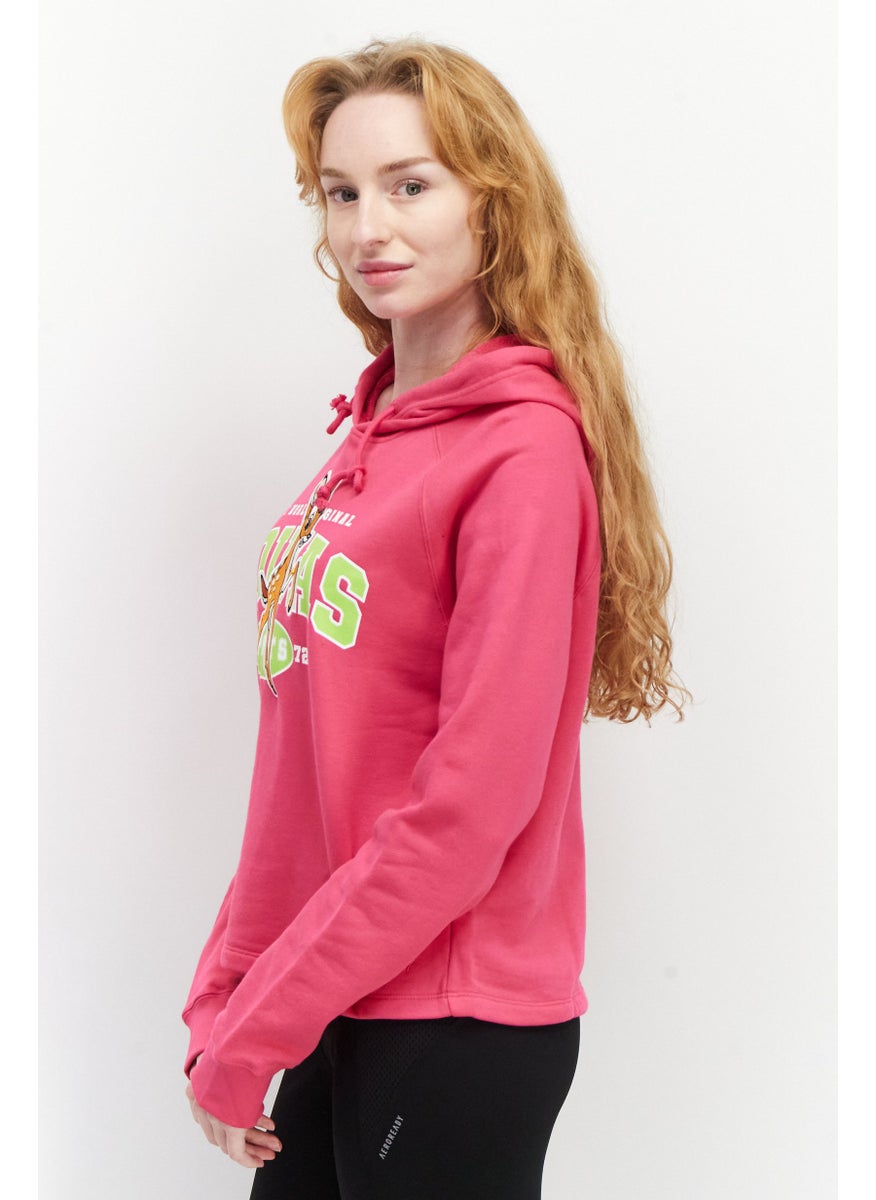 Women  Sportswear Fit Long Sleeves Training Hoodie, Pink