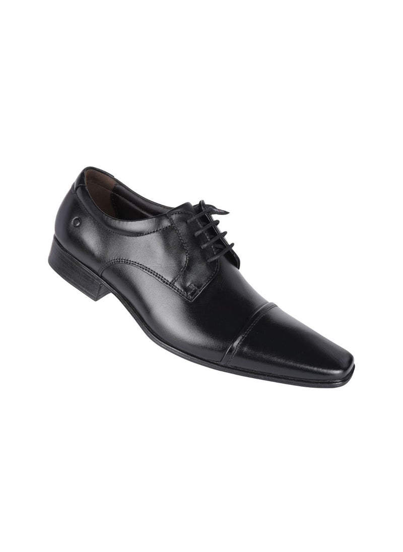 Democrata Mens Metropolitan Aspen Black Leather Shoe 450052-001