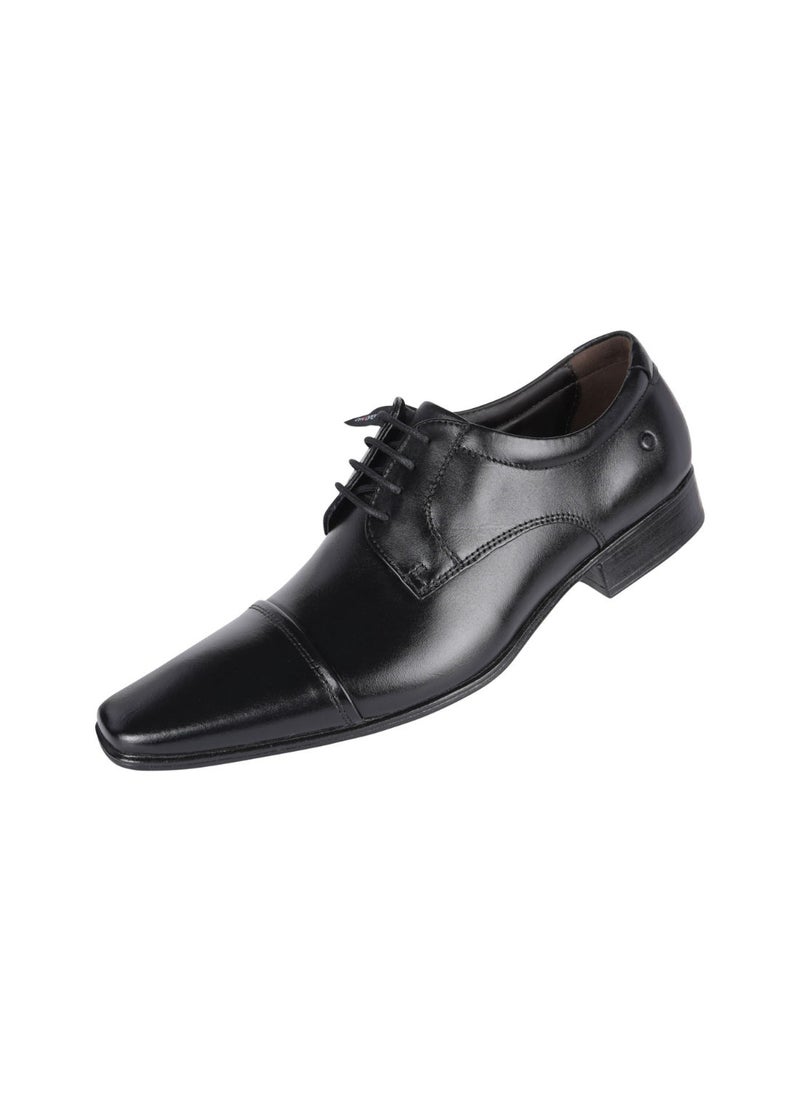 Democrata Mens Metropolitan Aspen Black Leather Shoe 450052-001