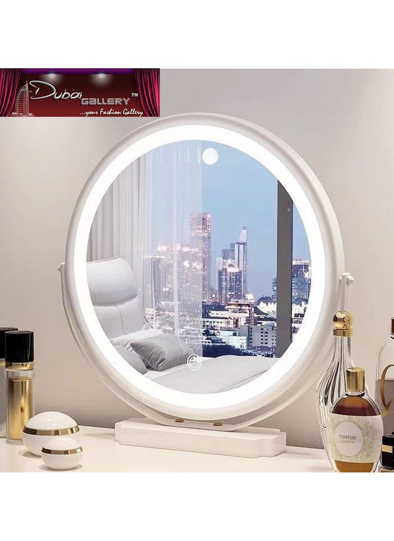 Vanity Makeup Mirror with Light 360°Rotation