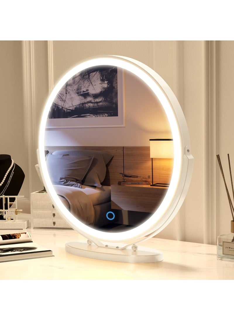 Vanity Makeup Mirror with Light 360°Rotation