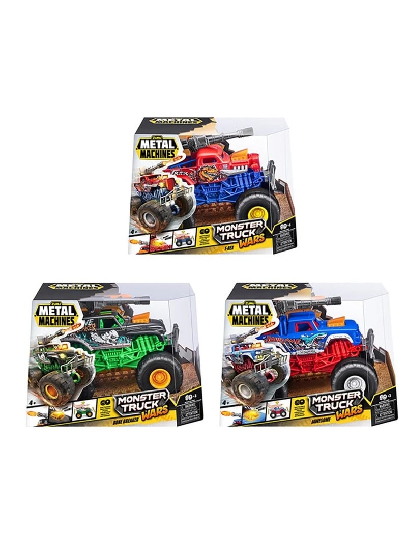 Metal Machines Monster Truck Wars   1Piece Assorted