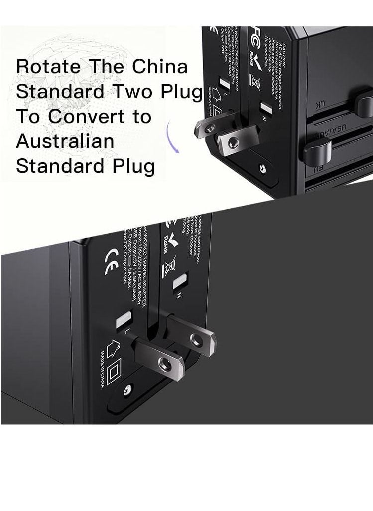 Universal adapter worldwide charger for UK/EU/US/AUS plug