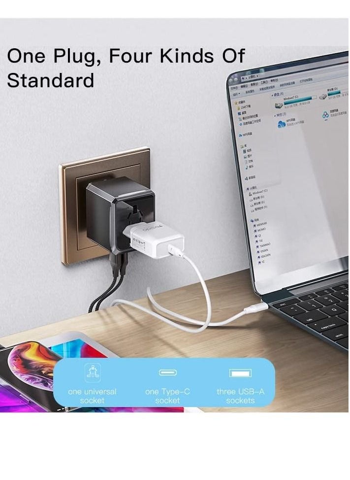 Universal adapter worldwide charger for UK/EU/US/AUS plug