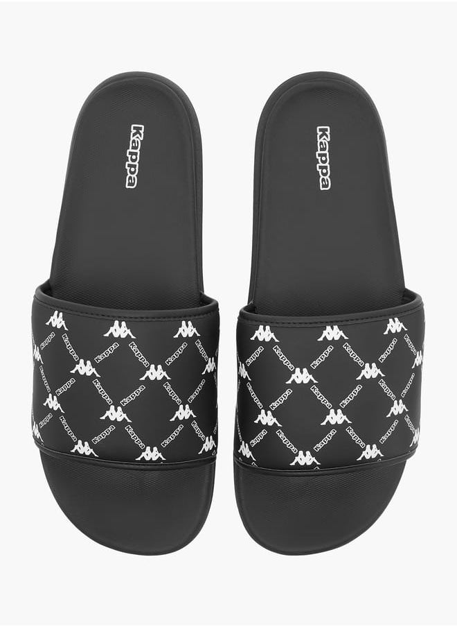 Men's Logo Print Slides