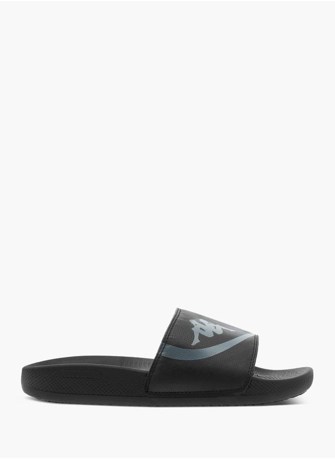 Men's Logo Print Slides