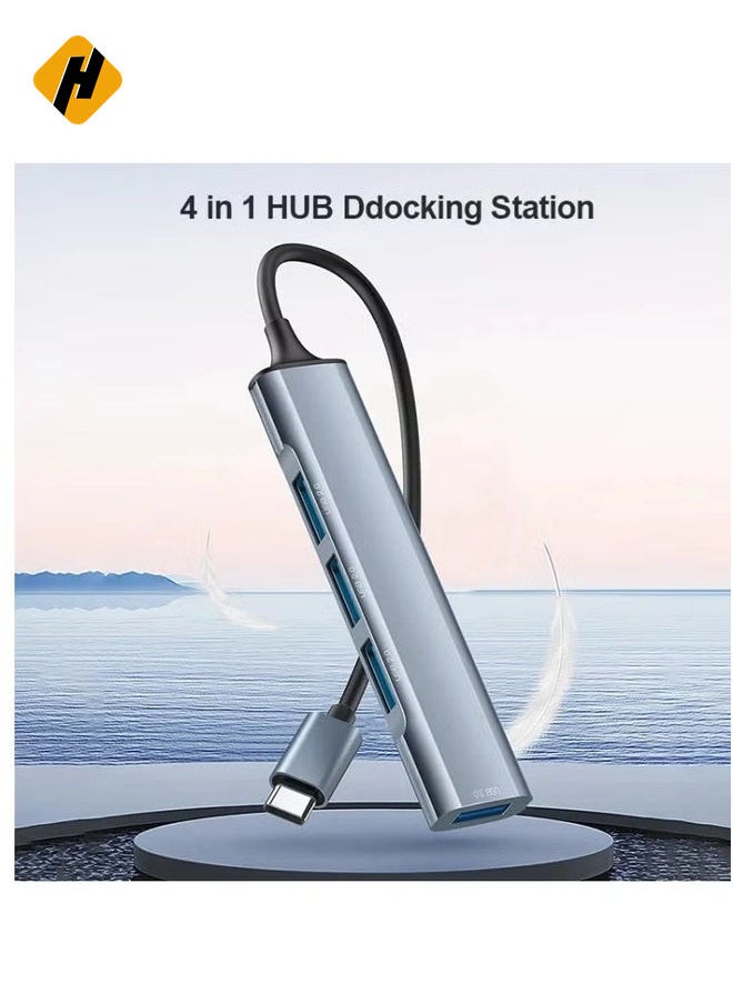 Yesido HB17 4 in 1 USB-C / Type-C Multifunctional Docking Station HUB Adapter