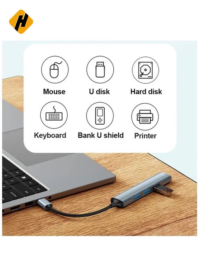 Yesido HB17 4 in 1 USB-C / Type-C Multifunctional Docking Station HUB Adapter