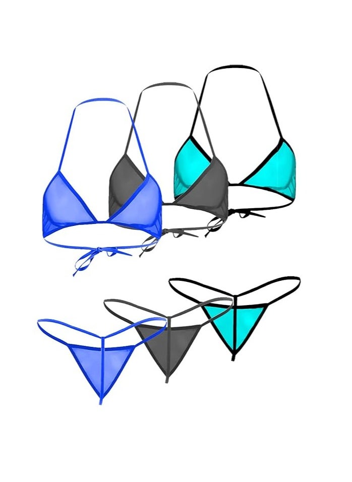Accessorize Kingdom Women Sheer Lingerie Set Combo