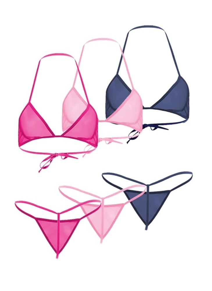 Accessorize Kingdom Women Sheer Lingerie Set Combo