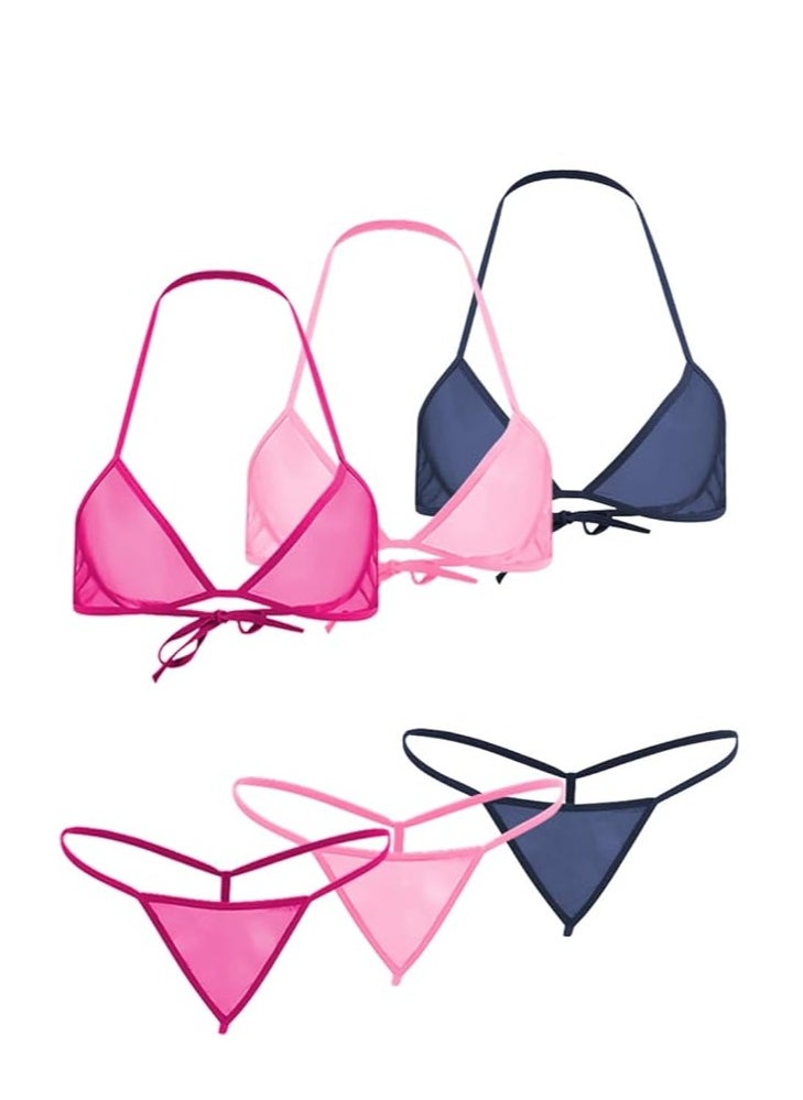 Accessorize Kingdom Women Sheer Lingerie Set Combo