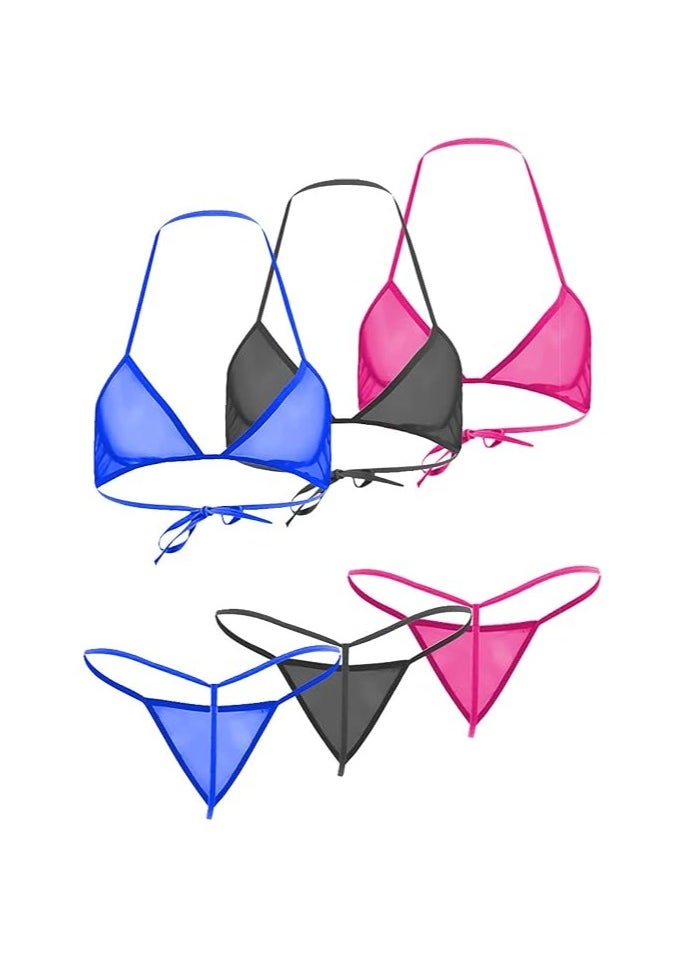 Accessorize Kingdom Women Sheer Lingerie Set Combo