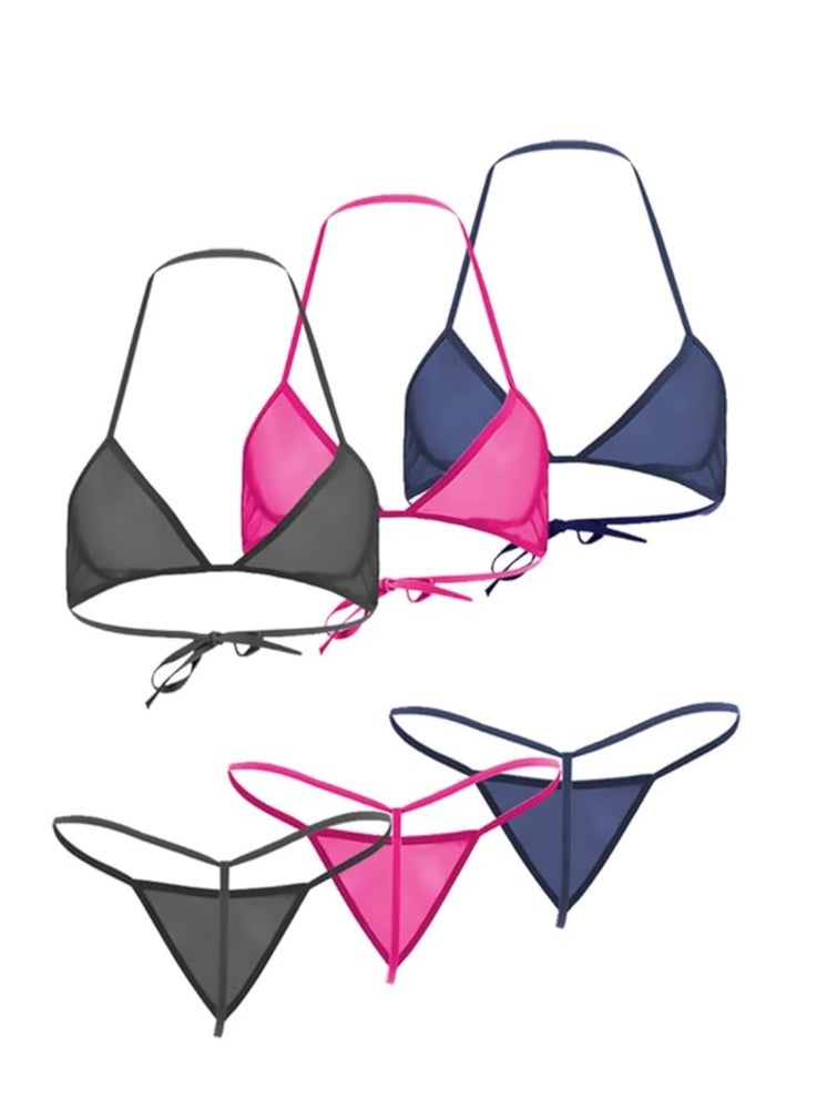 Accessorize Kingdom Women Sheer Lingerie Set Combo