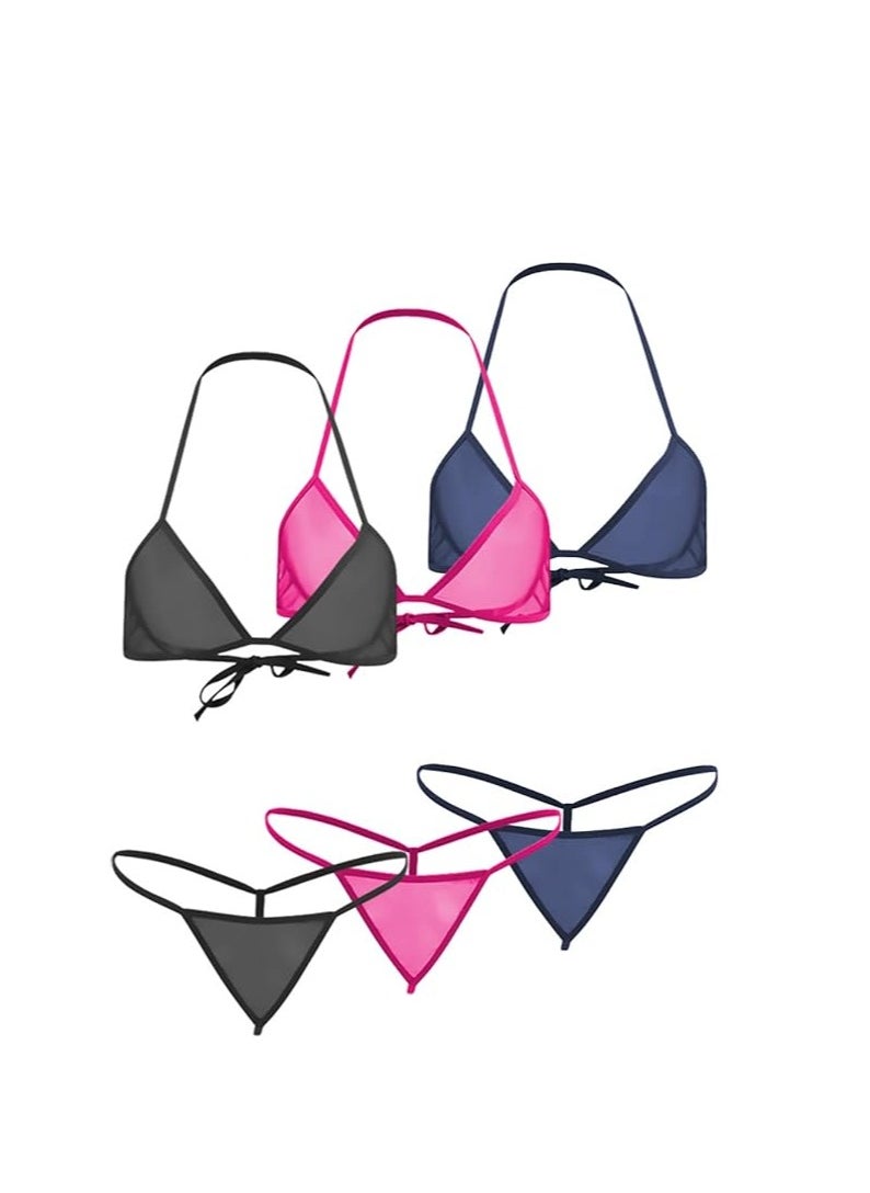 Accessorize Kingdom Women Sheer Lingerie Set Combo