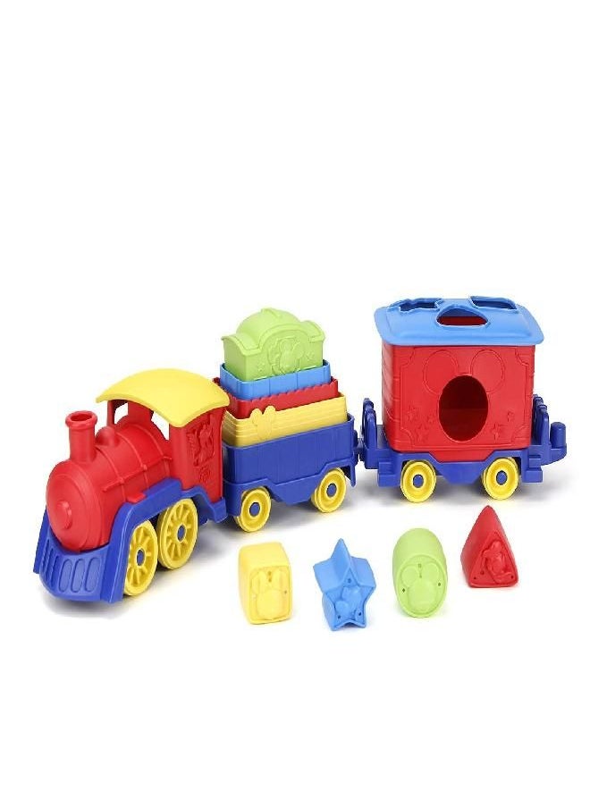 Green Toys Mickey Mouse & Friends Stack & Sort Train