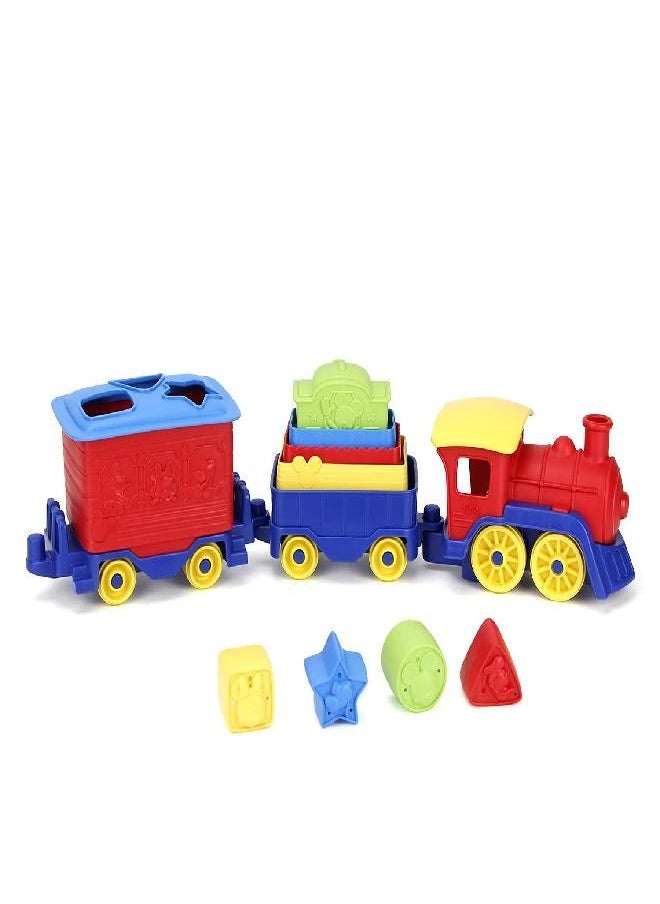 Green Toys Mickey Mouse & Friends Stack & Sort Train