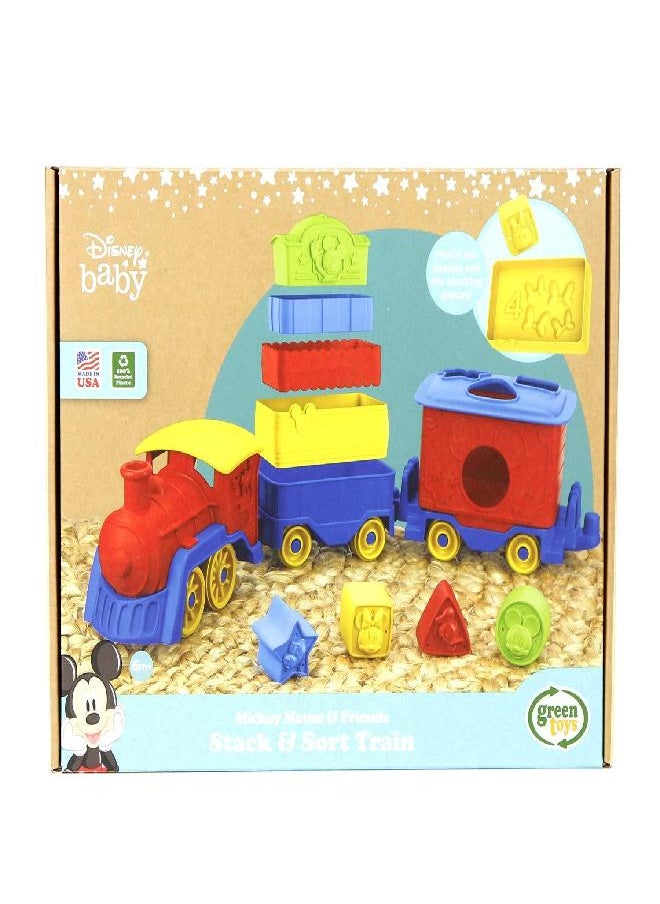 Green Toys Mickey Mouse & Friends Stack & Sort Train