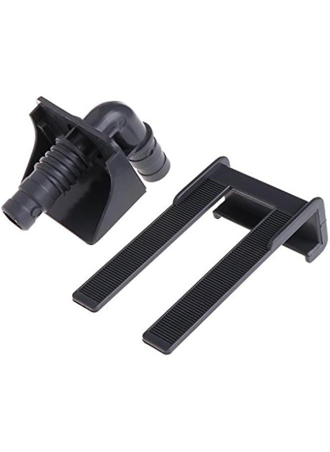 Fish for Tank Hose Holder Inlet Outlet Water Pipe Mounting Clip Heavy Duty Plastic Clamp for imum 55mm Thickness Wall