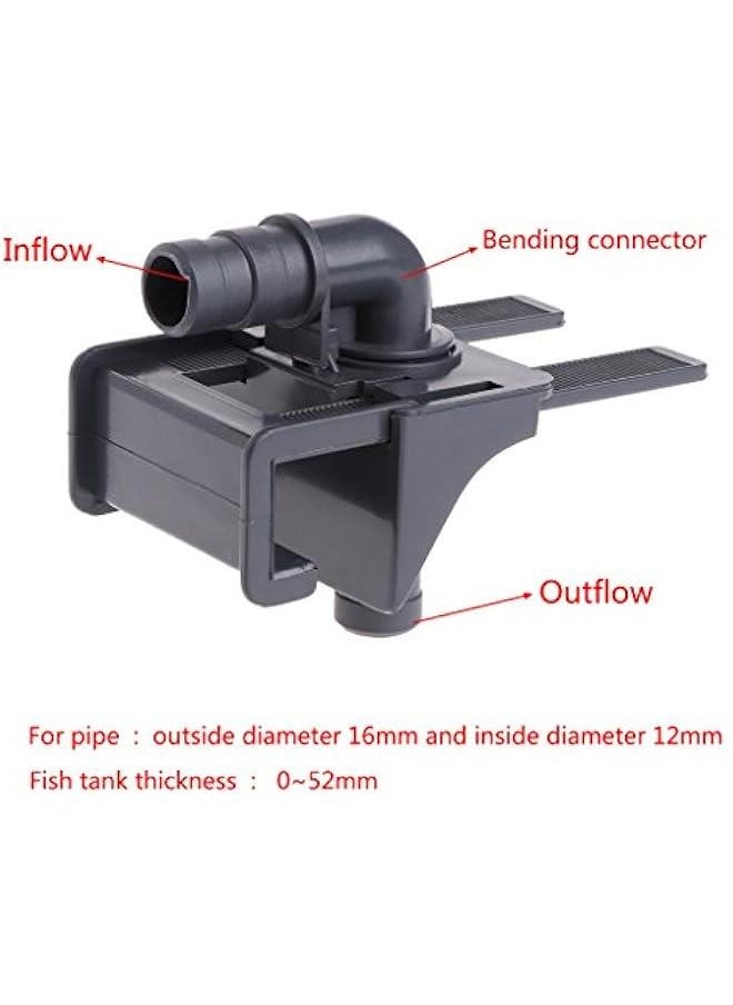 Fish for Tank Hose Holder Inlet Outlet Water Pipe Mounting Clip Heavy Duty Plastic Clamp for imum 55mm Thickness Wall