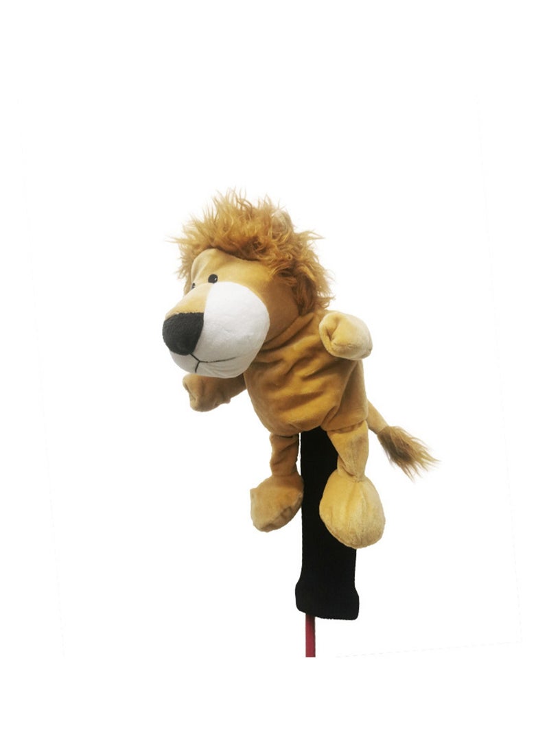 Cartoon Cute Golf Club Cover No. 1 Wood Club Cap, Soft Animal Golf Head Cover, Male And Female Golfer Gift And Golf Bag Accessories (Yellow Lion)